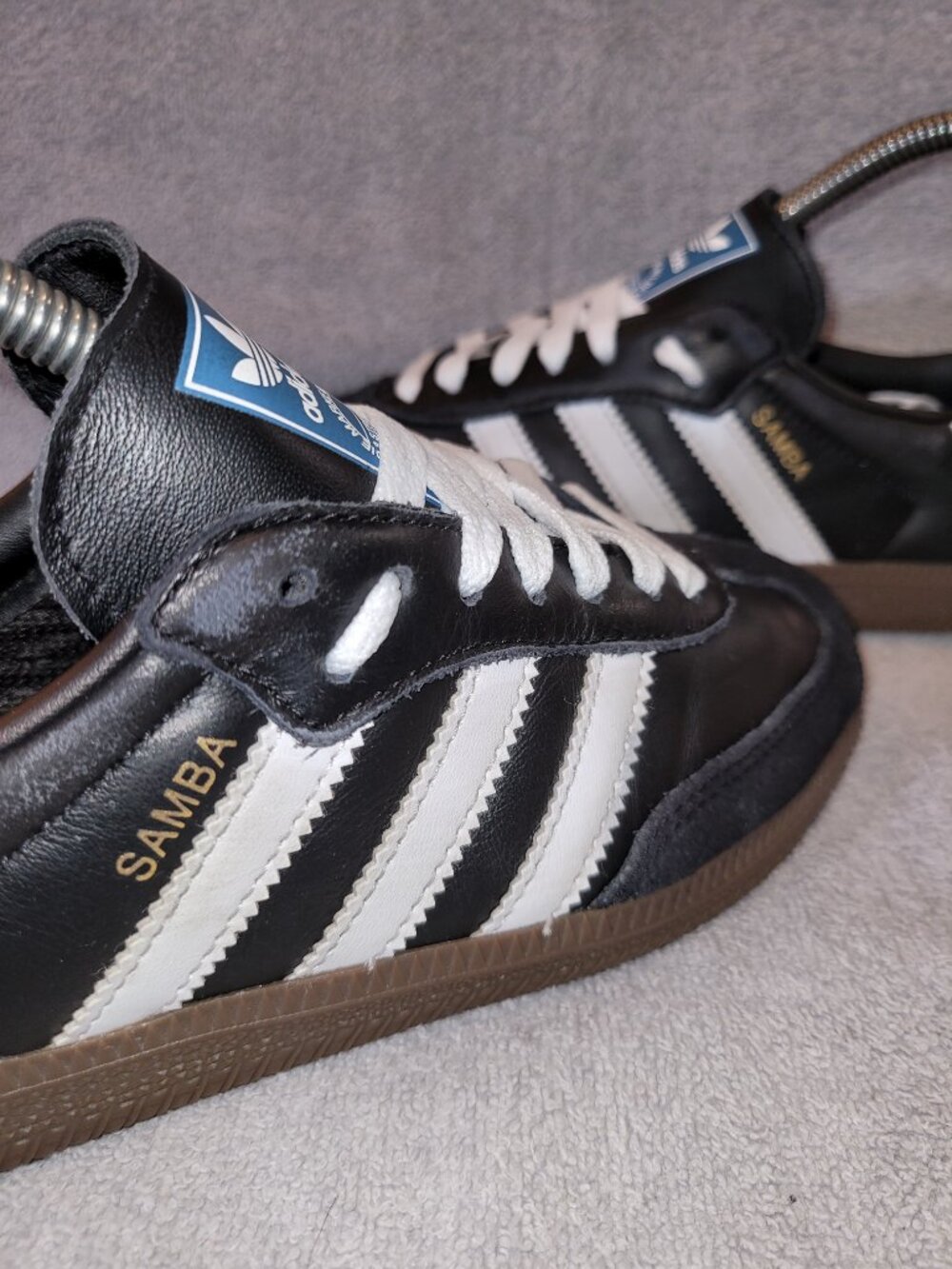 Adidas Samba Women's Size 5.5 OG Black White Brown Gum Sneakers IG9031 (#1277) - Picture 12 of 16